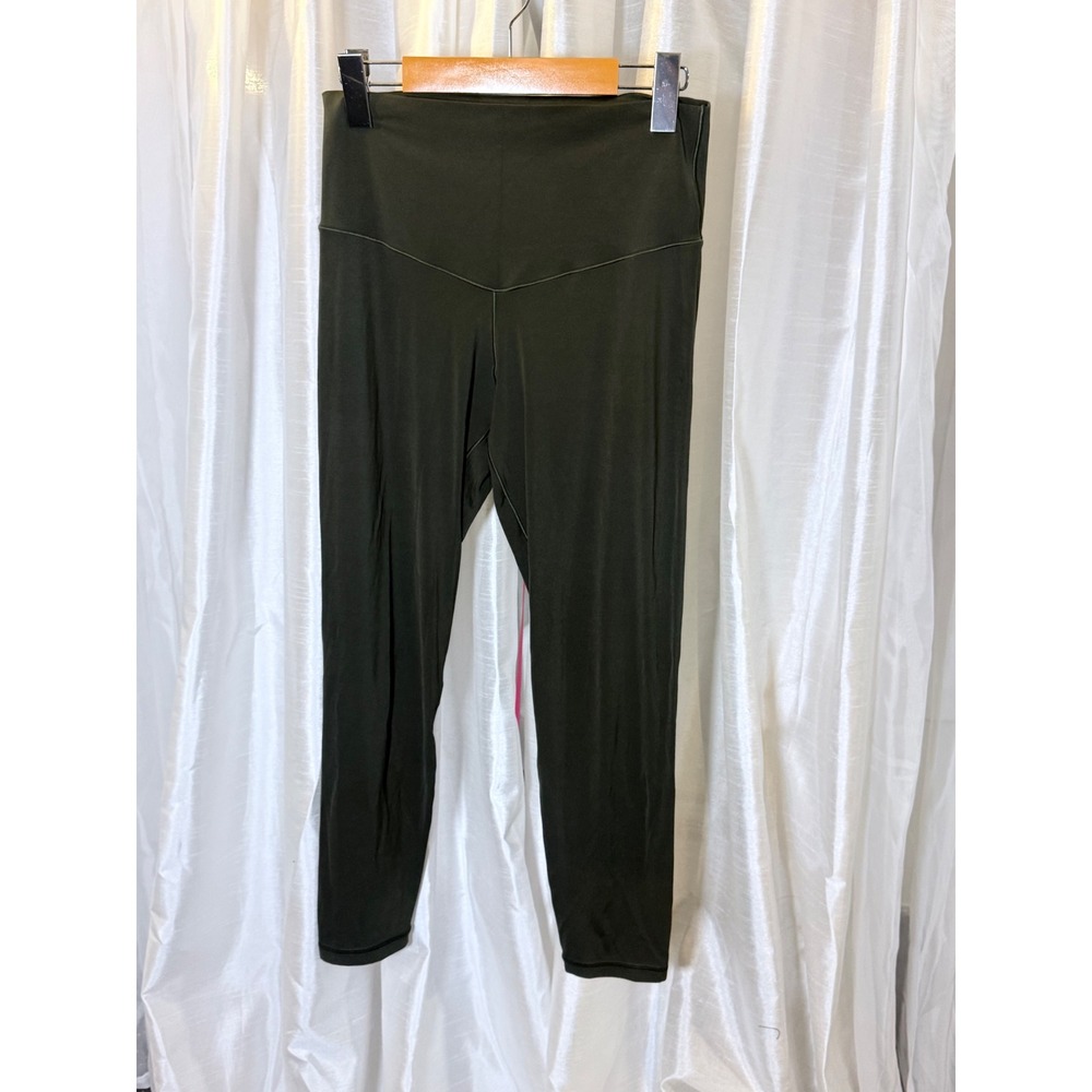 Aerie OFFLINE Leggings Womens Large Green Real Me Hi-Rise 7/8 Length Activewear